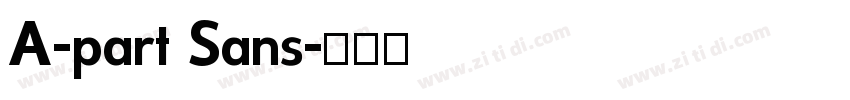 A-part Sans字体转换